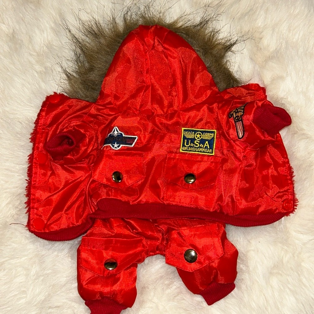 Cozy dog winter jacket